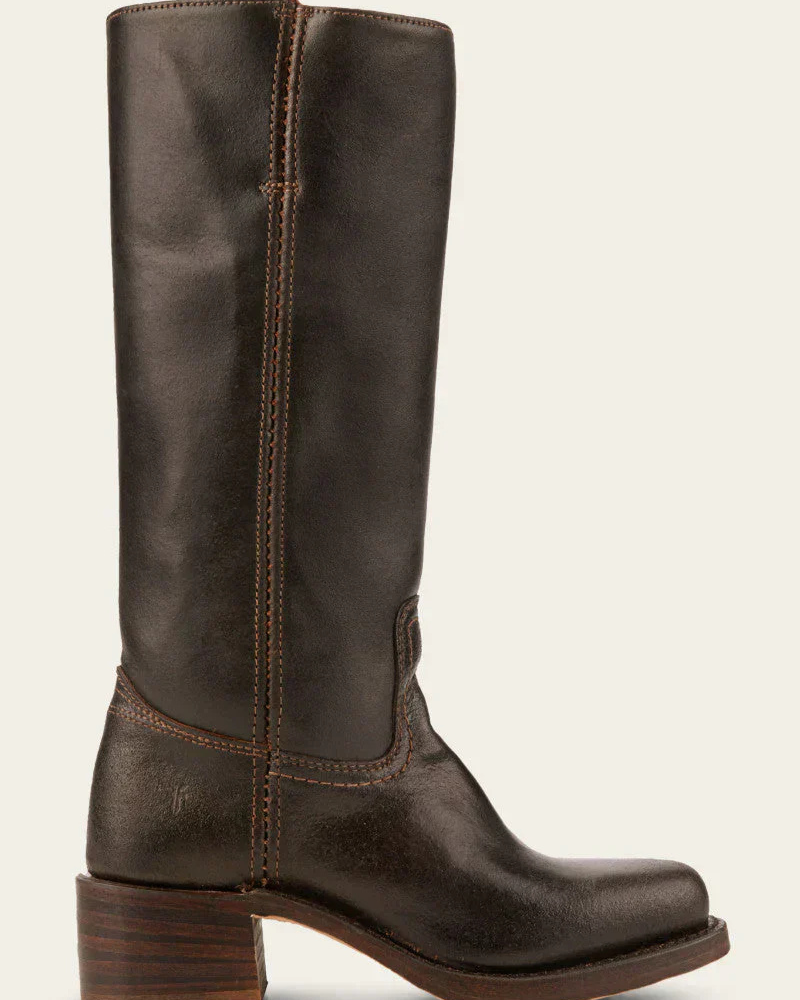 Drune | Damen Lange Stiefel Schwarz