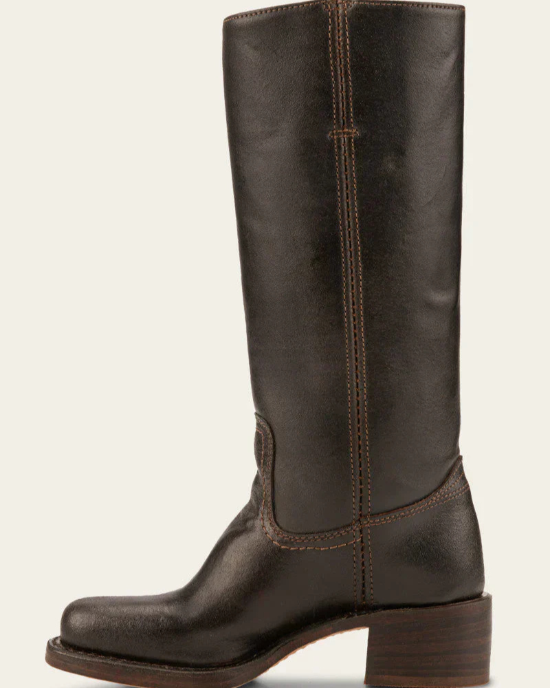 Drune | Damen Lange Stiefel Schwarz