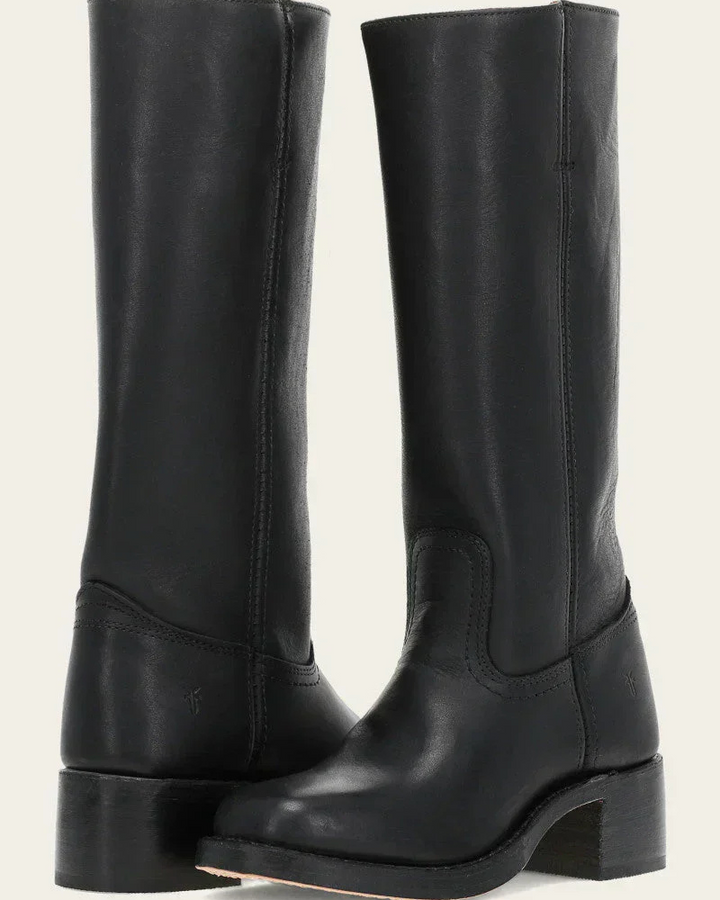 Drune | Damen Lange Stiefel Schwarz