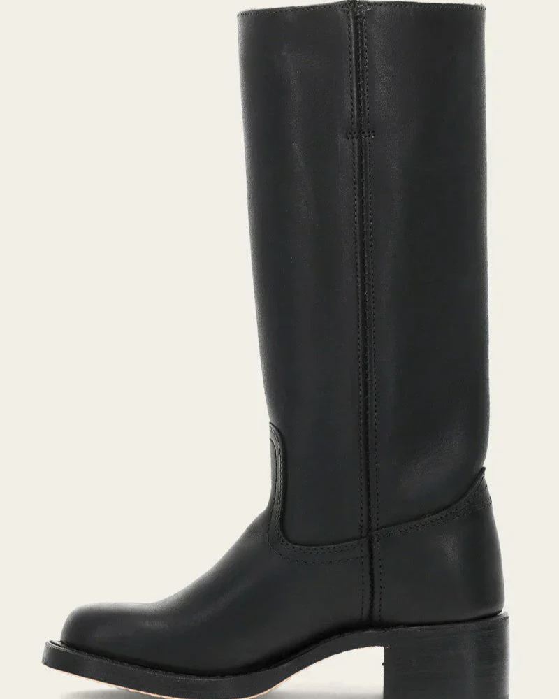 Drune | Damen Lange Stiefel Schwarz