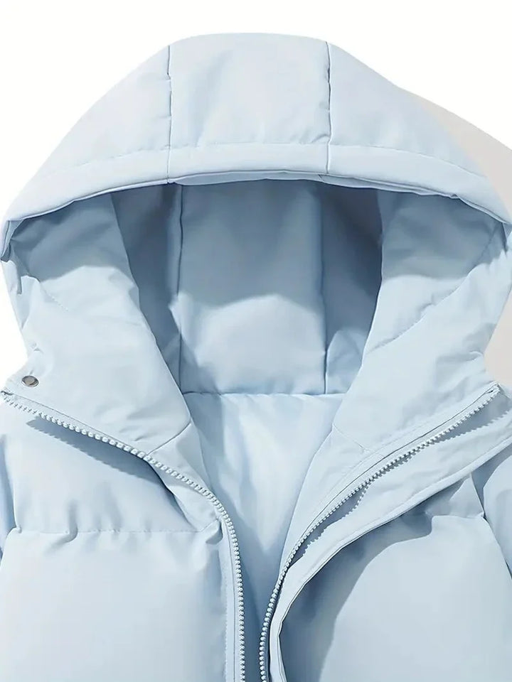 Drune | Kurz geschnittene gesteppte Daunenjacke Rosa Wärme und winterlicher Stil