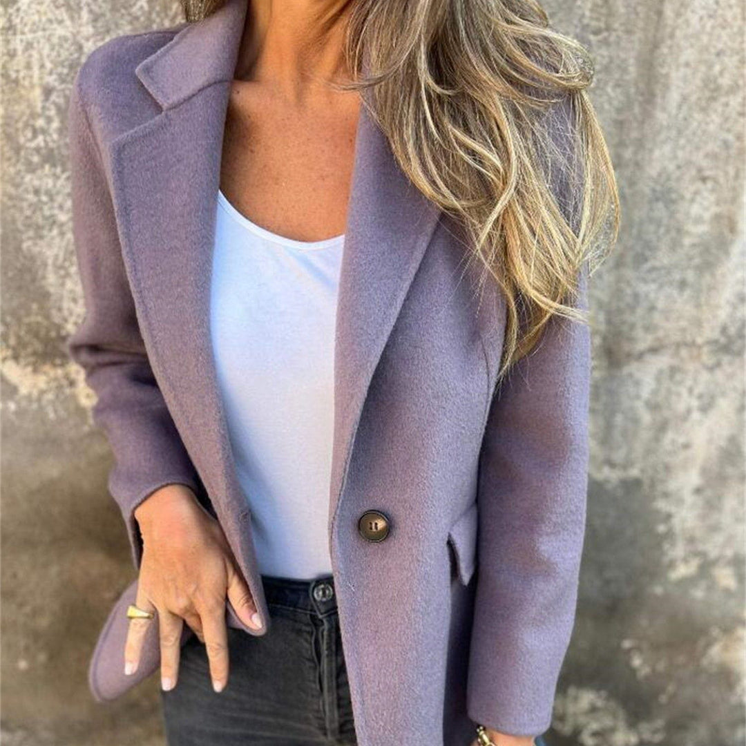 Drune | Blazer Wolle Senf Struktur Warm und Elegant