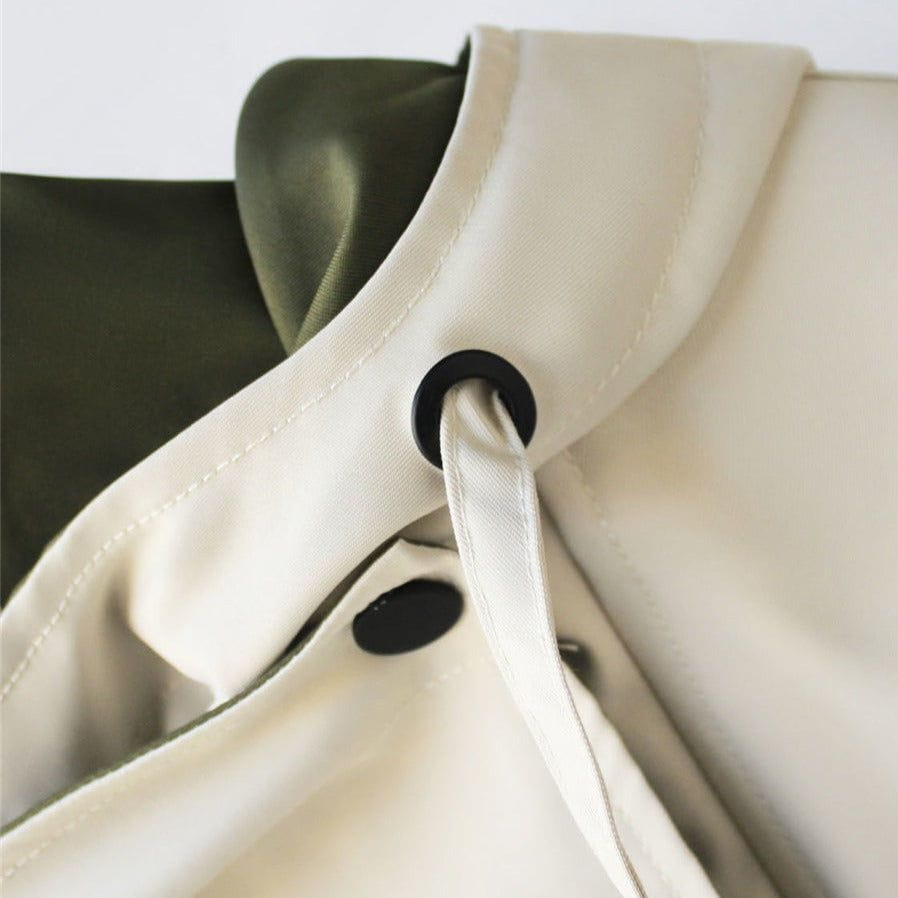 Drune | Oversize-Jacke Khaki & Beige Trendy & Architektonisch
