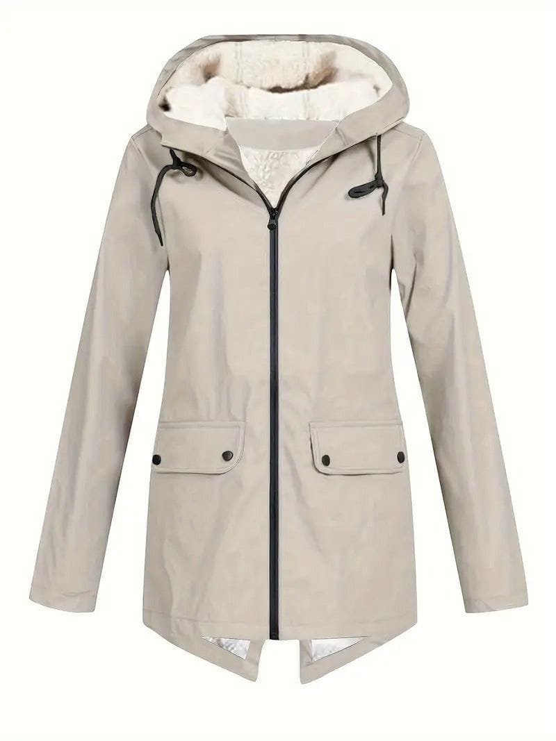 Drune | Winterparka mit Kapuze Wärme Stil Futter aus Pelz