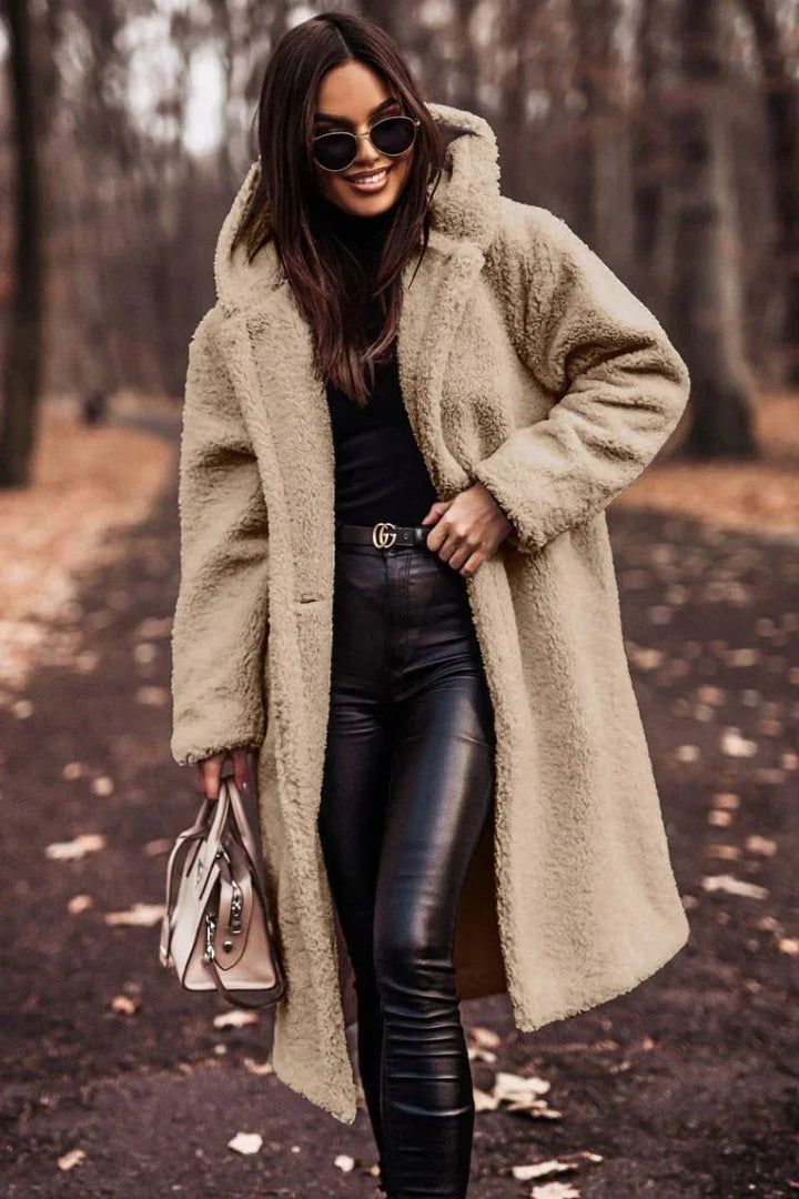 Drune | Damen Wintermantel mit Schafseffekt & Elegante Wärme