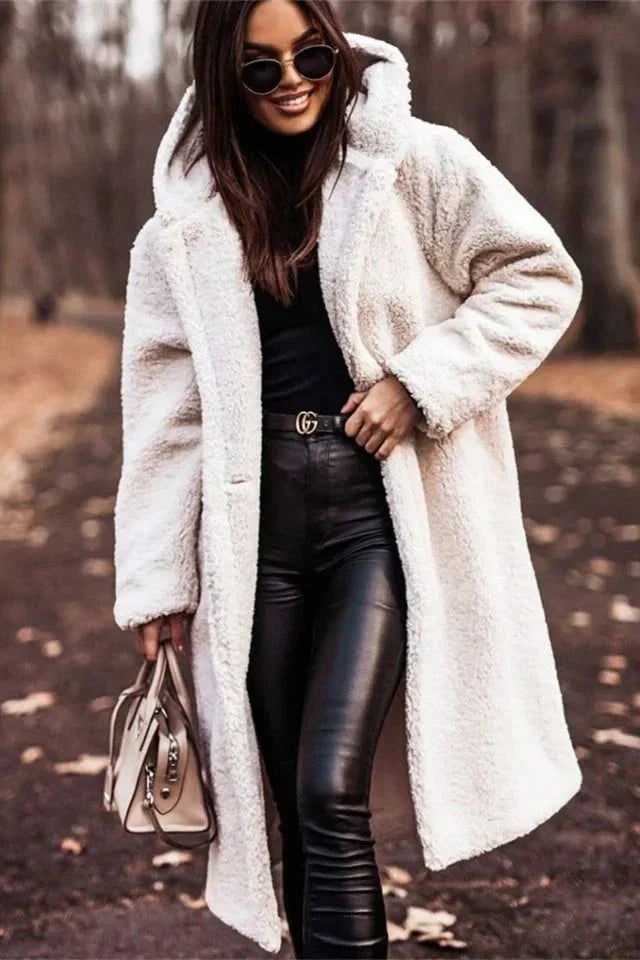 Drune | Damen Wintermantel mit Schafseffekt & Elegante Wärme