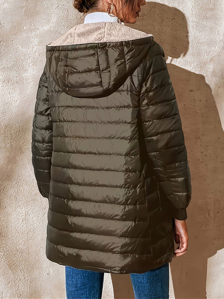 Drune | Leichte Daunenjacke mit Kapuze, bequem, warm und elegant