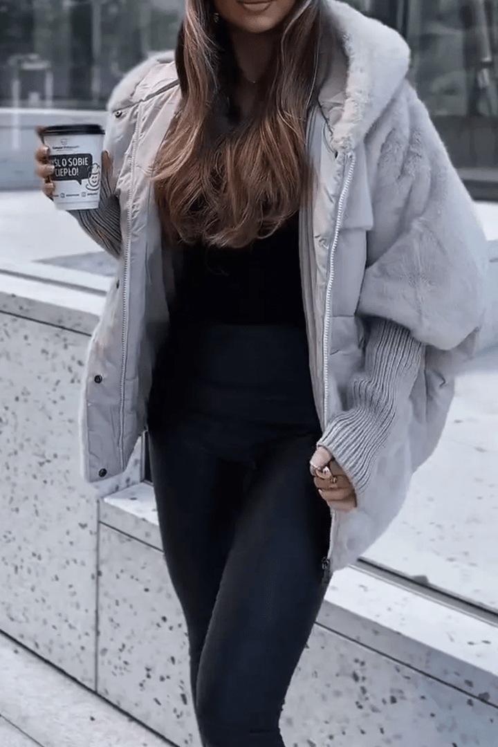 Drune | Oversize-Daunenjacke mit Faux-Fur Wärme & Eleganz Stil Wintertrend