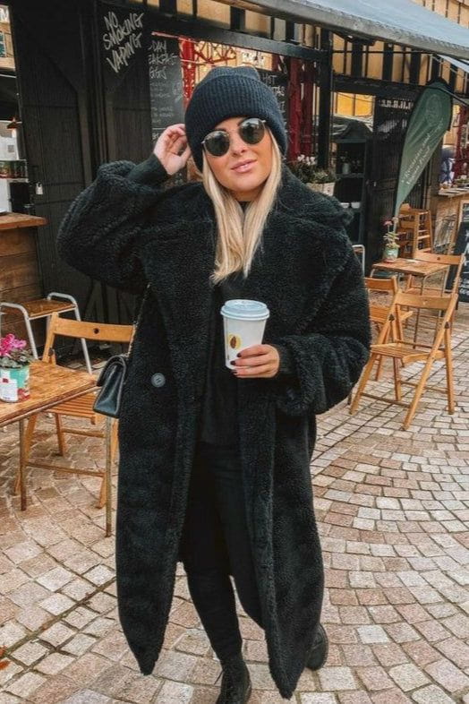 Drune | Damen Wintermantel mit Schafseffekt & Elegante Wärme
