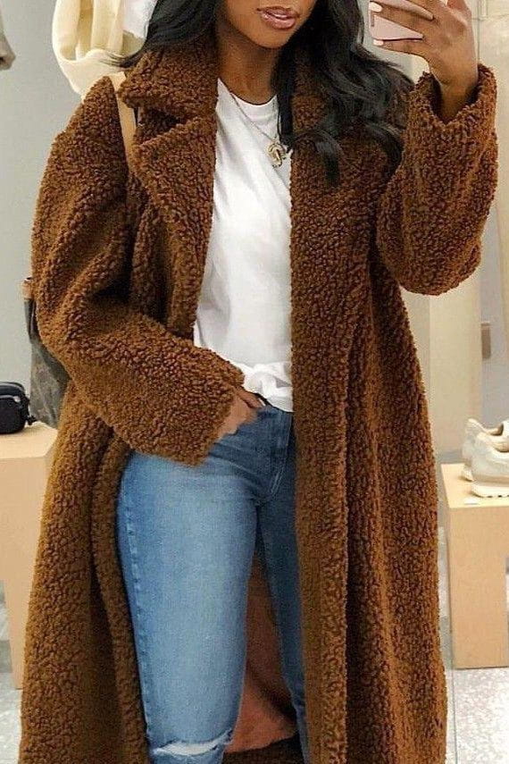 Drune | Damen Wintermantel mit Schafseffekt & Elegante Wärme
