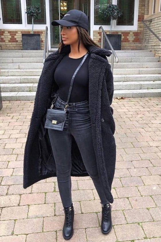 Drune | Damen Wintermantel mit Schafseffekt & Elegante Wärme