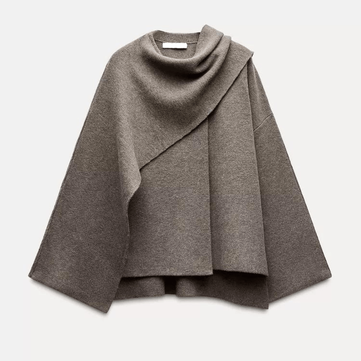 Drune | Poncho Damen Eleganz & Komfort Weiches und Warmes Material
