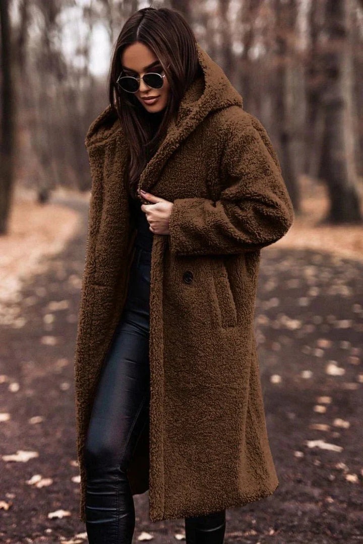 Drune | Damen Wintermantel mit Schafseffekt & Elegante Wärme