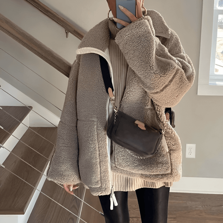 Drune | Teddy Fleece Winterjacke weich und bequem