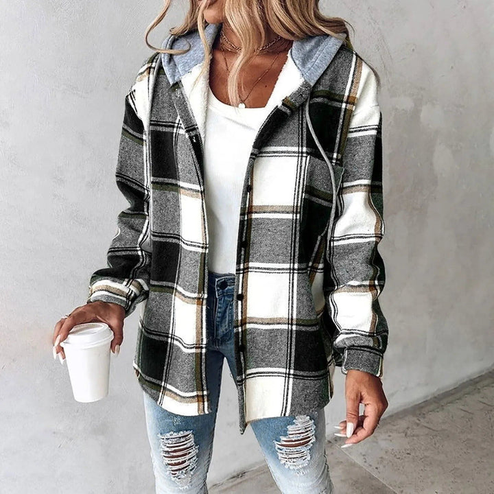 Drune | Hemdjacke mit Kapuze aus lässigem Flanell warm und trendig