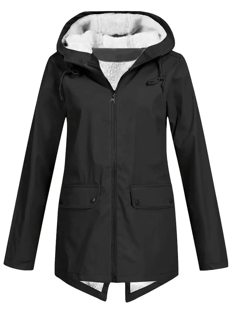 Drune | Winterparka mit Kapuze Wärme Stil Futter aus Pelz