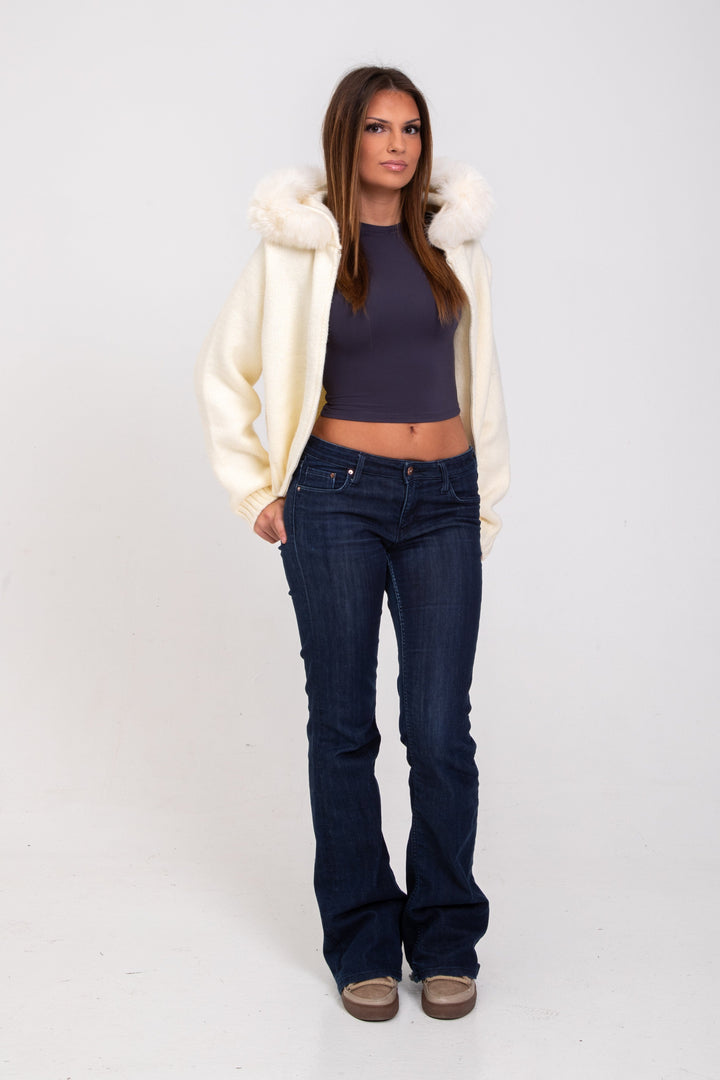 Drune | Kapuzenjacke mit falschem Pelz Eleganz Wärme und Komfort