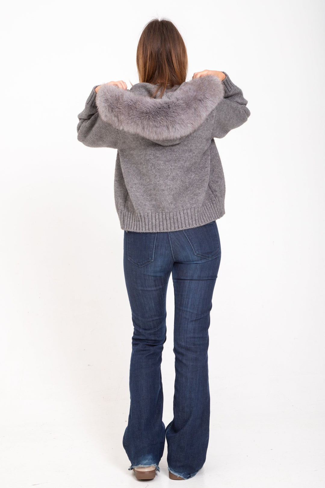 Drune | Kapuzenjacke mit falschem Pelz Eleganz Wärme und Komfort