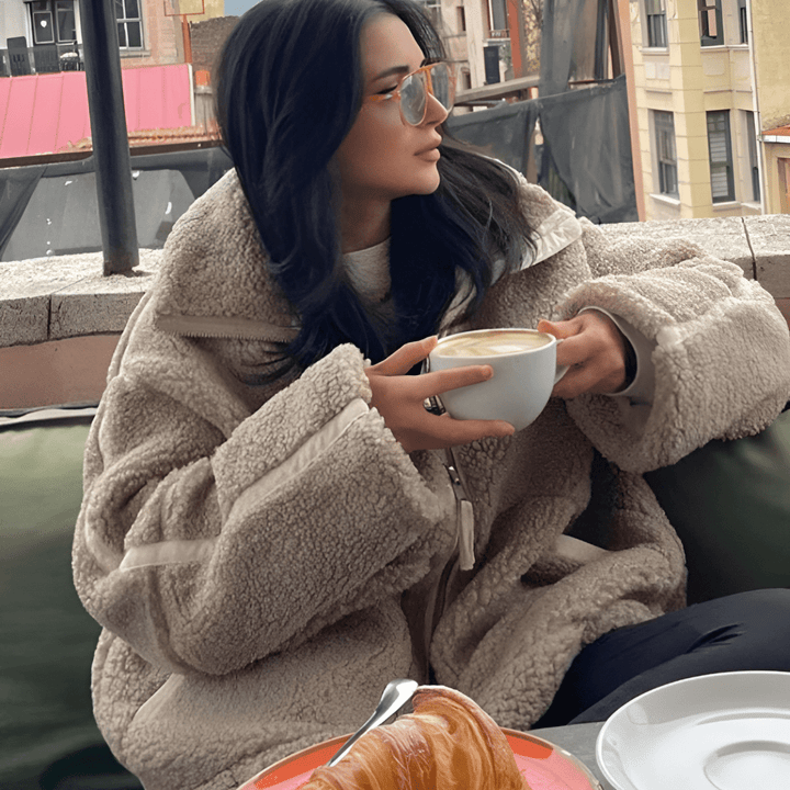 Drune | Teddy Fleece Winterjacke weich und bequem