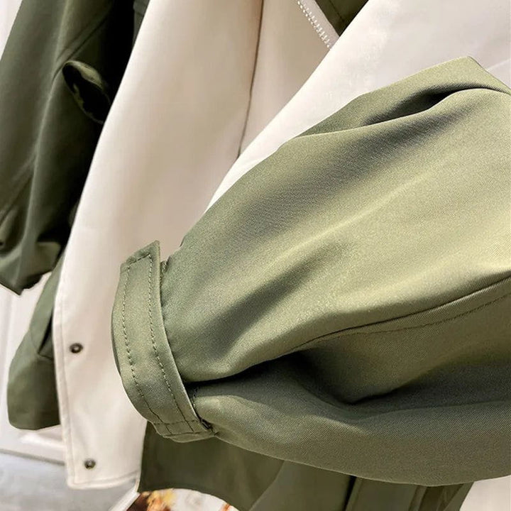 Drune | Oversized-Bicolor-Jacke Eleganz Lässig Urbaner und Schicker Stil