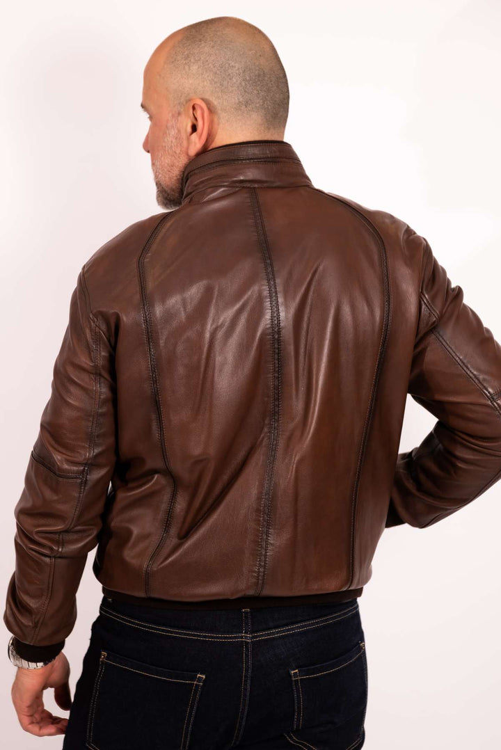 Drune | Herren-Bomberjacke aus Leder