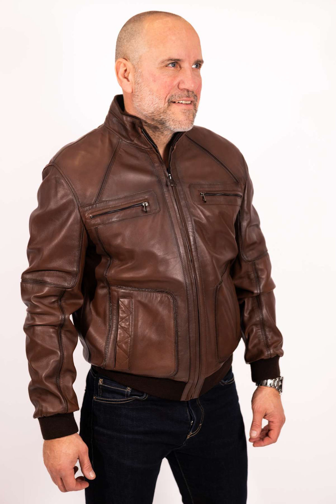 Drune | Herren-Bomberjacke aus Leder
