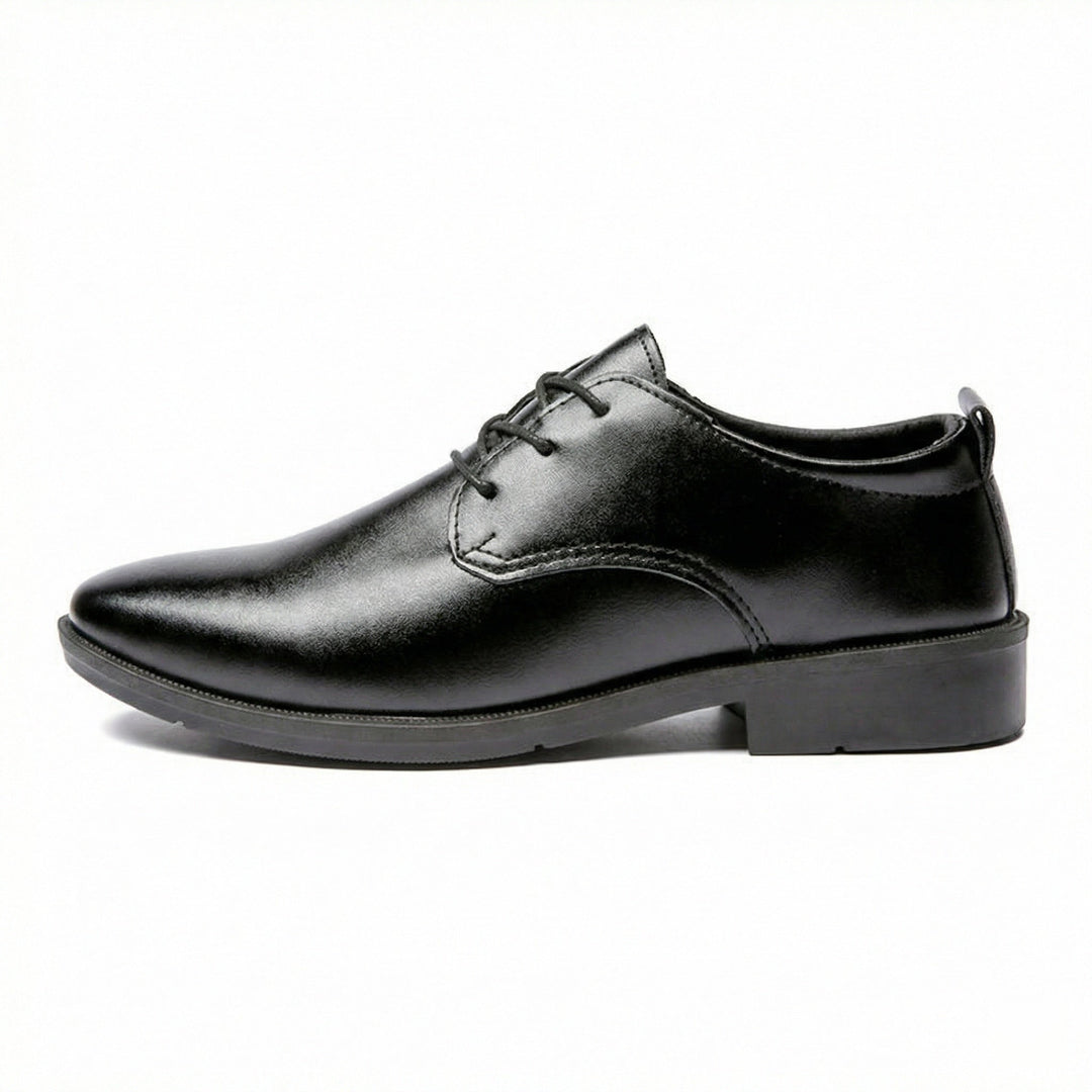Herren Elegante Leder Schnürschuhe mit rutschfester Sohle Drune