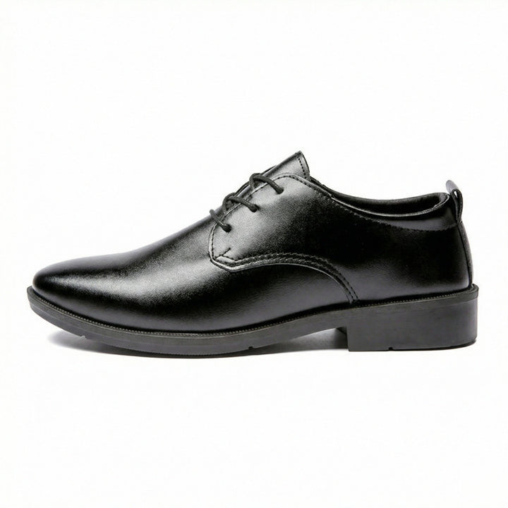 Herren Elegante Leder Schnürschuhe mit rutschfester Sohle Drune