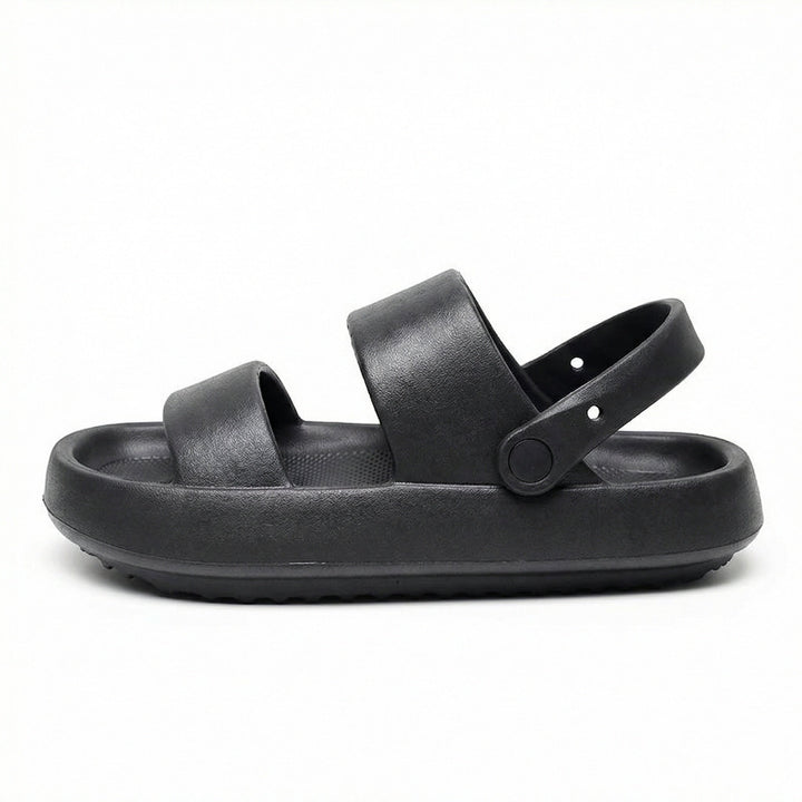 Drune | Orthopädische Sandalen Comfort Plus Pantoletten mit Doppelriemen Gepolsterte, Lässige Slip-On-Sandalen