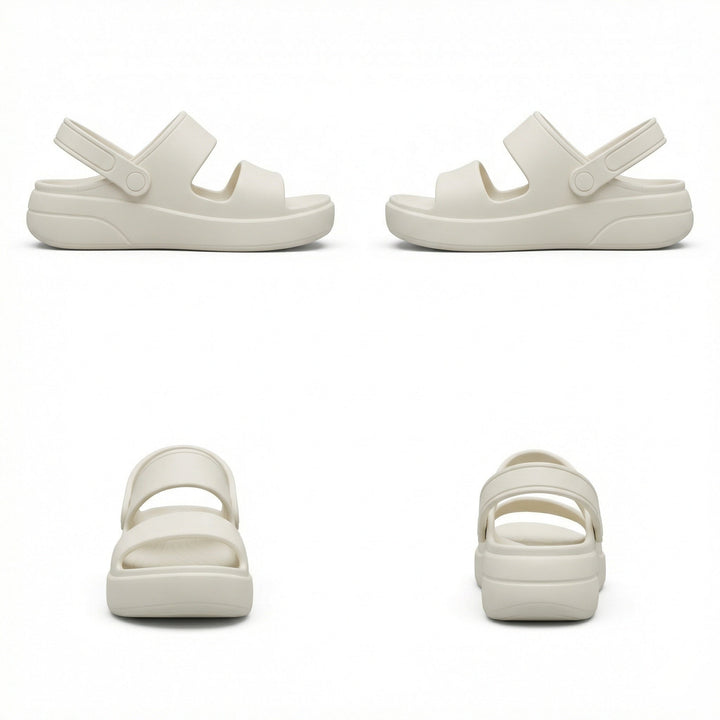 Drune | Orthopädische Sandalen Comfort Plus Pantoletten mit Doppelriemen Gepolsterte, Lässige Slip-On-Sandalen