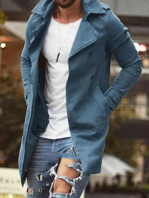 Drune | Länge Slim Fit Herren Wintermantel