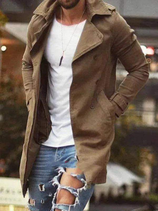 Drune | Länge Slim Fit Herren Wintermantel