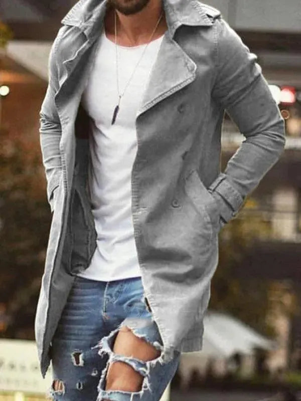 Drune | Länge Slim Fit Herren Wintermantel