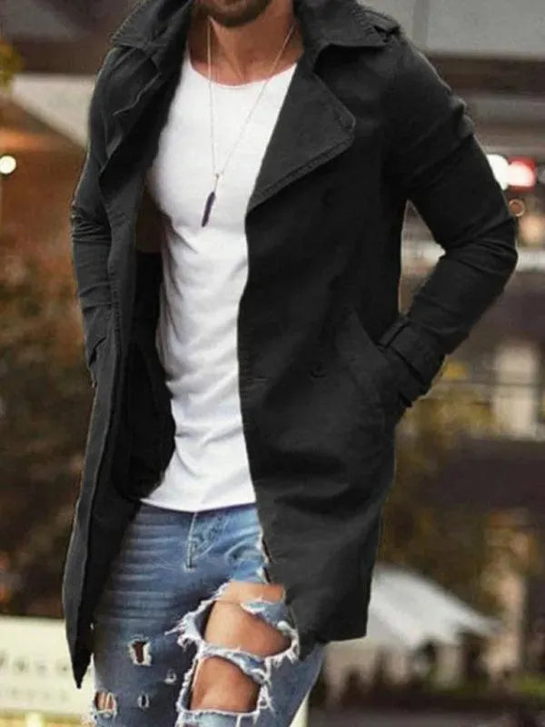 Drune | Länge Slim Fit Herren Wintermantel