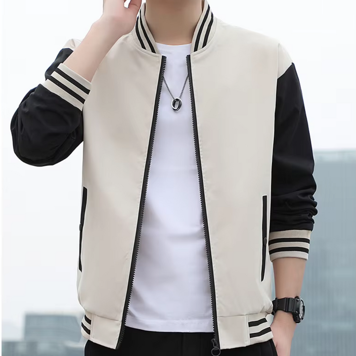 Drune | Splicing Stripe Varsity Jacke