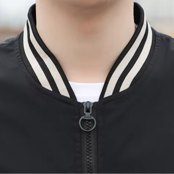 Drune | Splicing Stripe Varsity Jacke