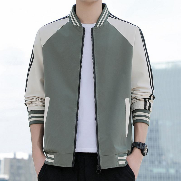 Drune | Splicing Stripe Varsity Jacke