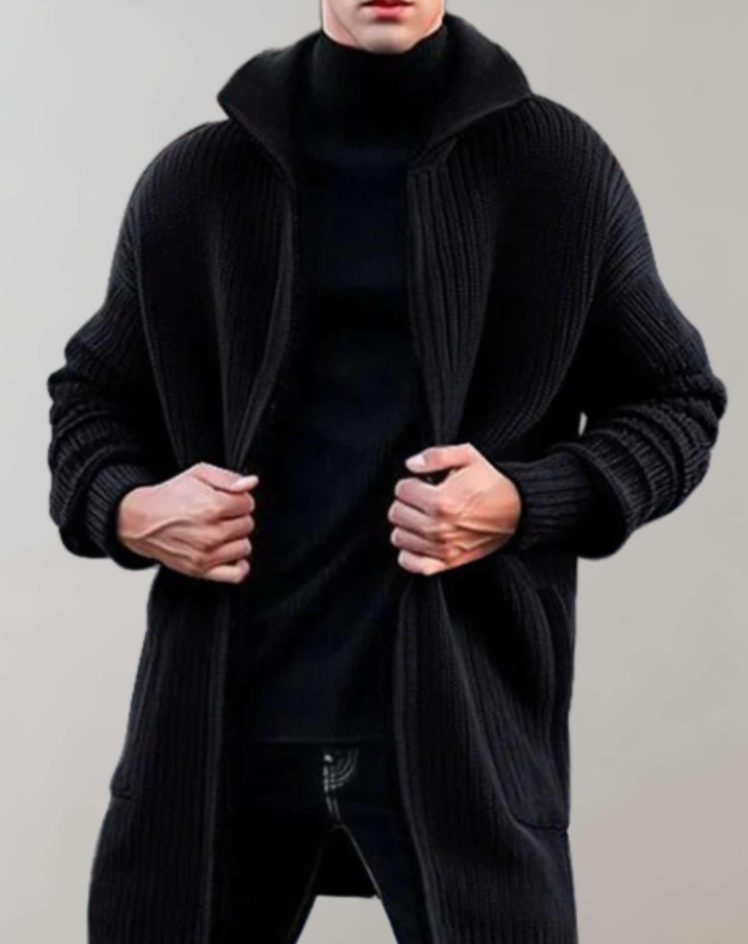 Drune | Lange Strickjacke für Männer