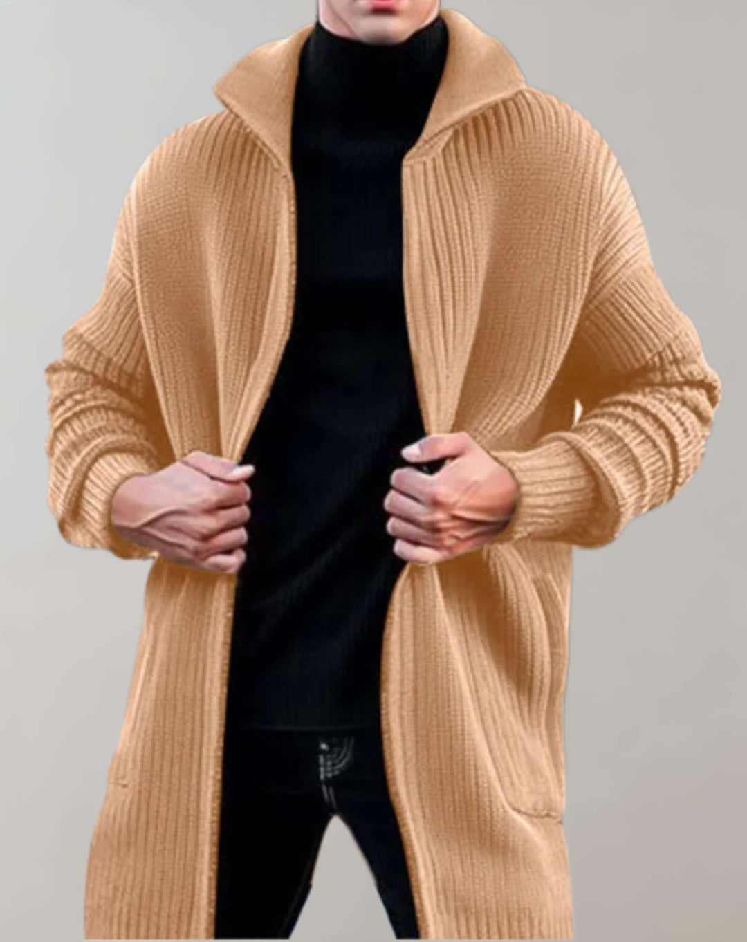 Drune | Lange Strickjacke für Männer