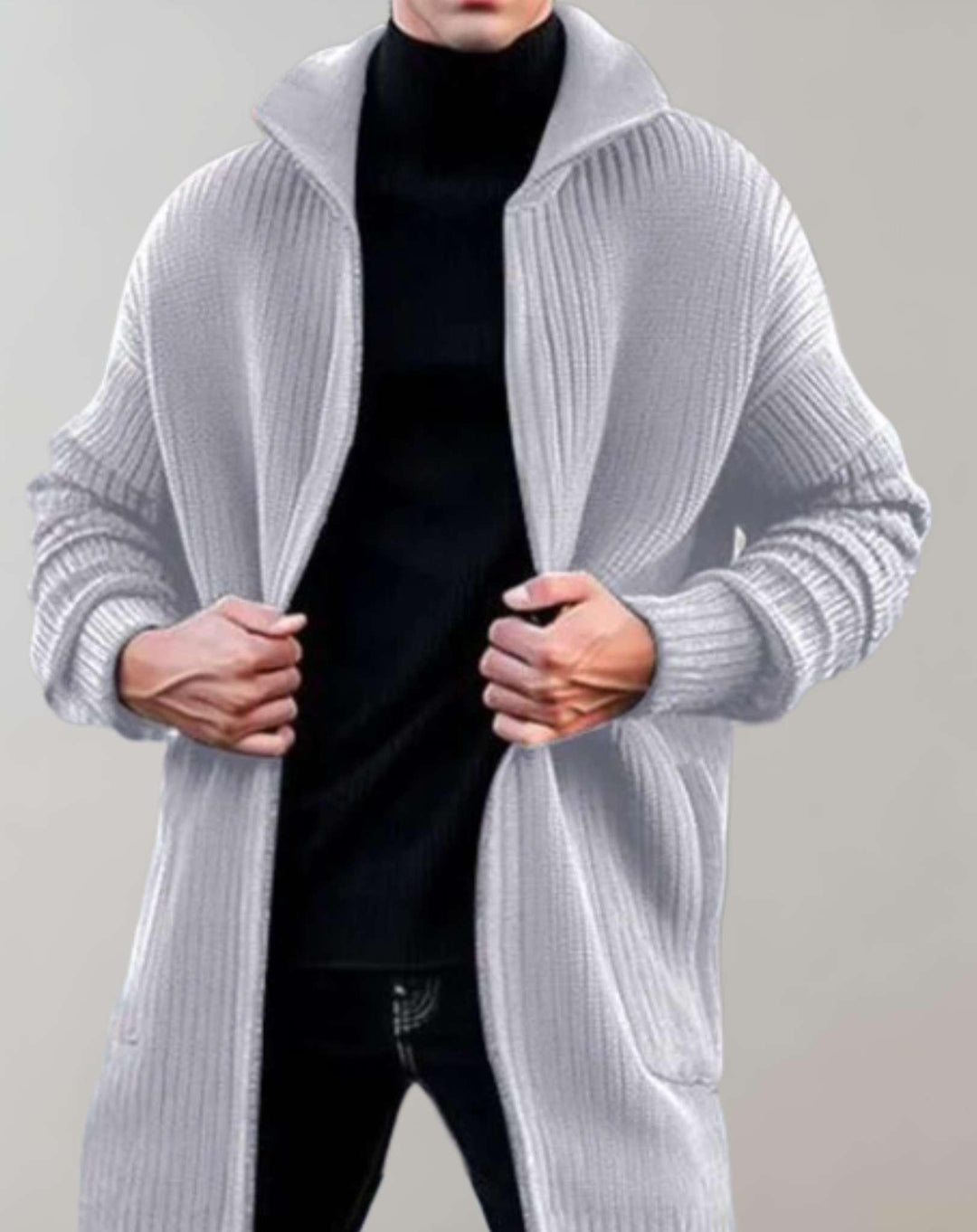 Drune | Lange Strickjacke für Männer