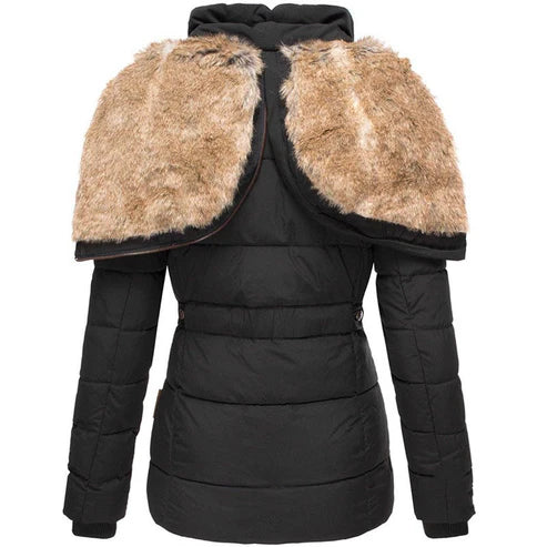 Drune | dicke Winterjacke mit Fellfutter - winddichte Damenjacke