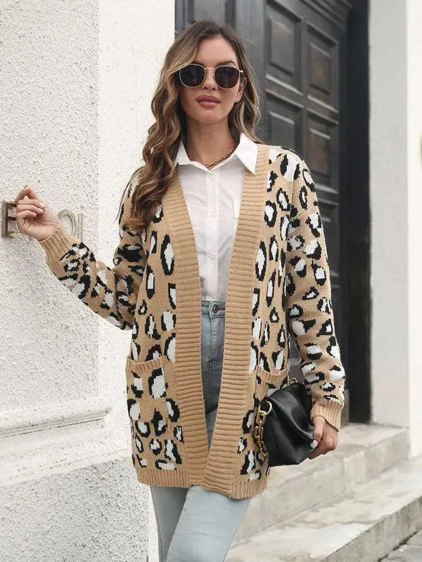 Drune | Jacquard Strickjacke Pullover