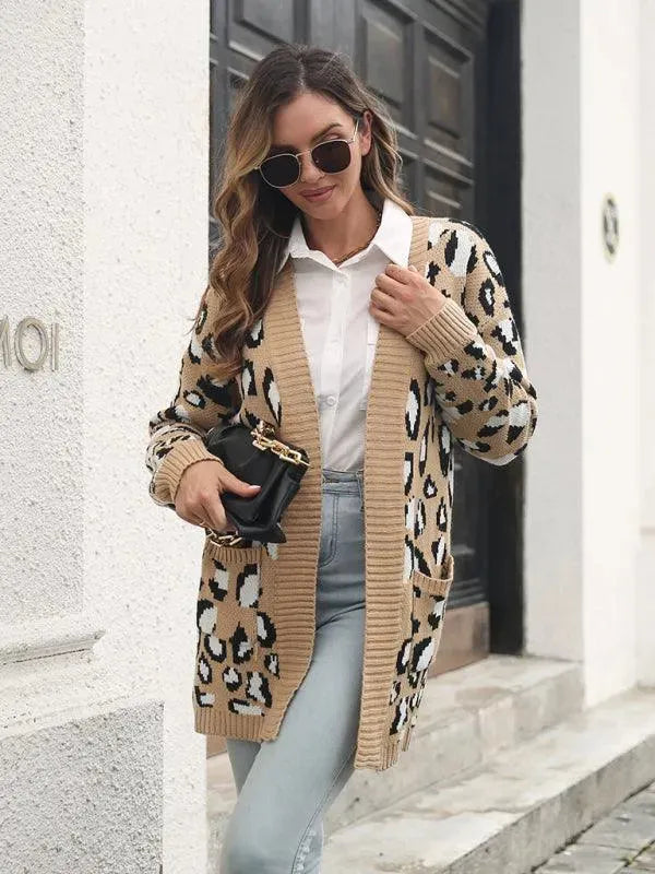 Drune | Jacquard Strickjacke Pullover