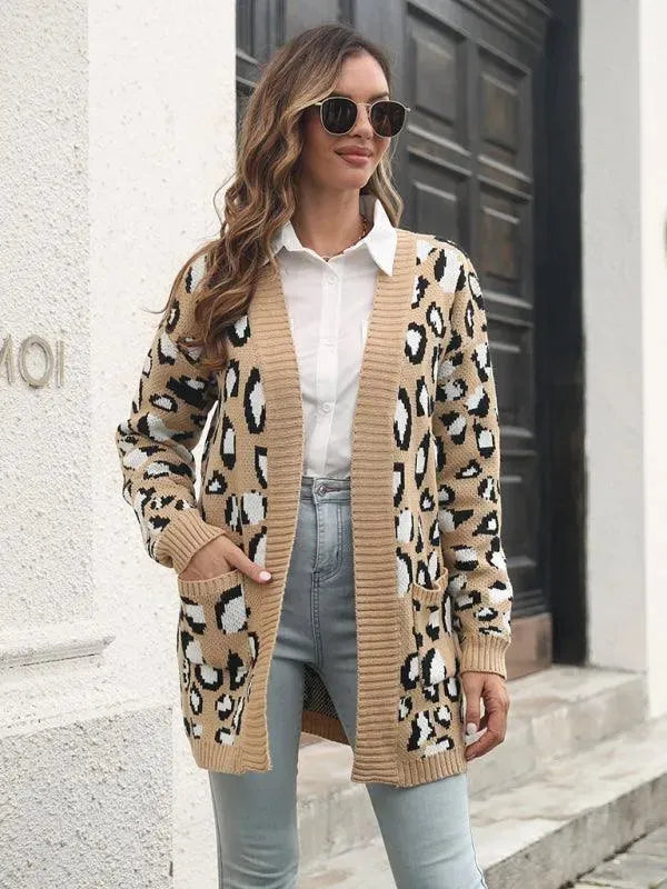 Drune | Jacquard Strickjacke Pullover