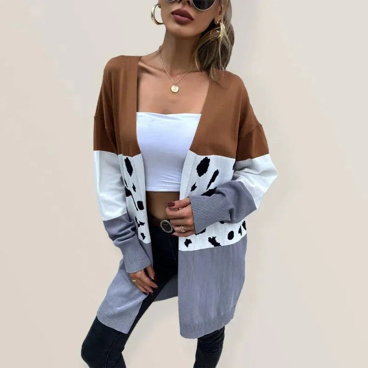 Drune | Print Damen Strickjacke Pullover
