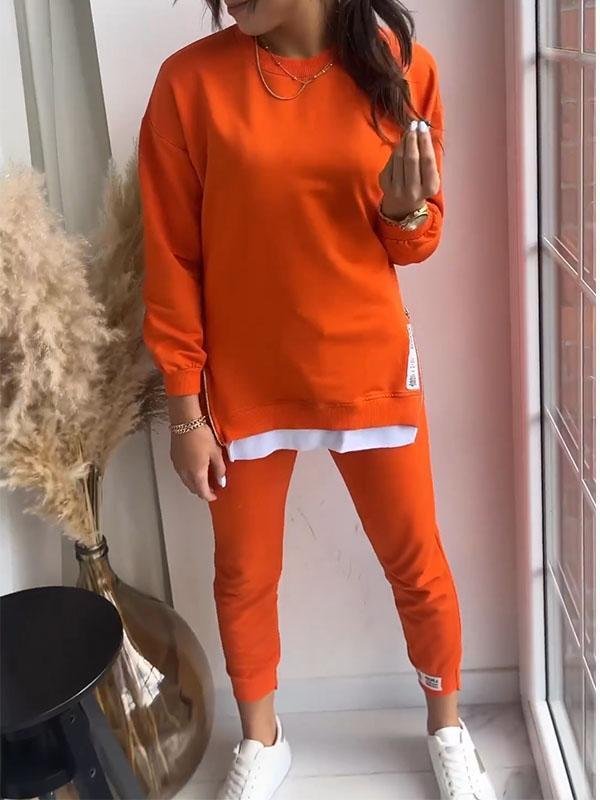 Drune | Bequemes Sweatshirt- und Hosen-Set für Frauen