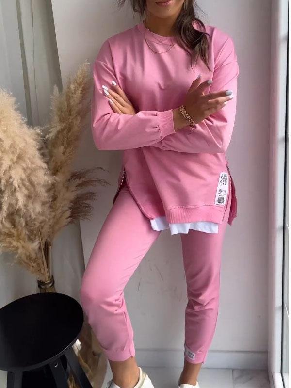 Drune | Bequemes Sweatshirt- und Hosen-Set für Frauen