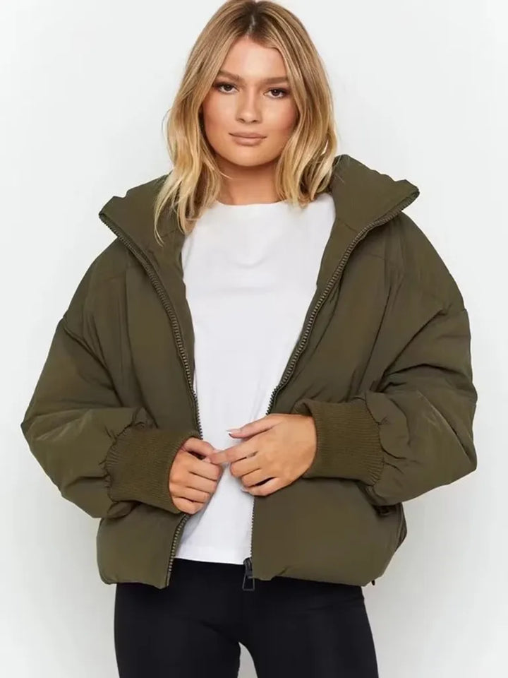 Drune | Stylische Pufferjacke Mit Reißverschluss - Winter