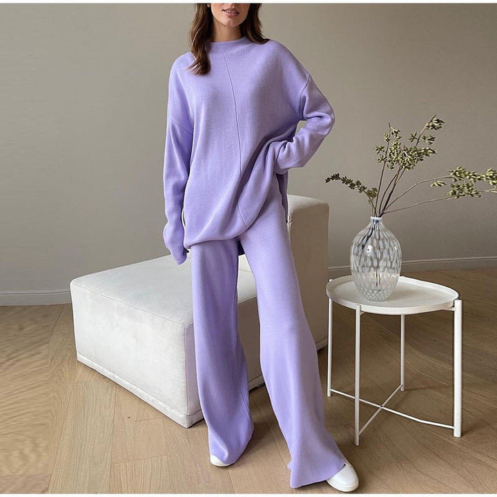 Drune | Übergröße Damen Loungewear Satz mit Weitem Bein