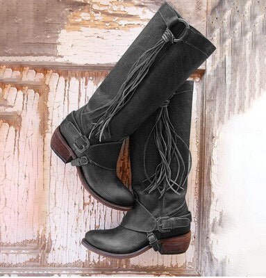 Drune | Knielange Lederstiefel